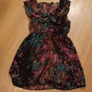 Watercolor sleeveless dress
